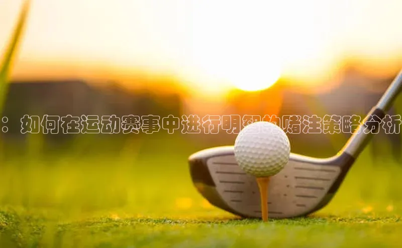 ：如何在运动赛事中进行明智的赌注策略分析